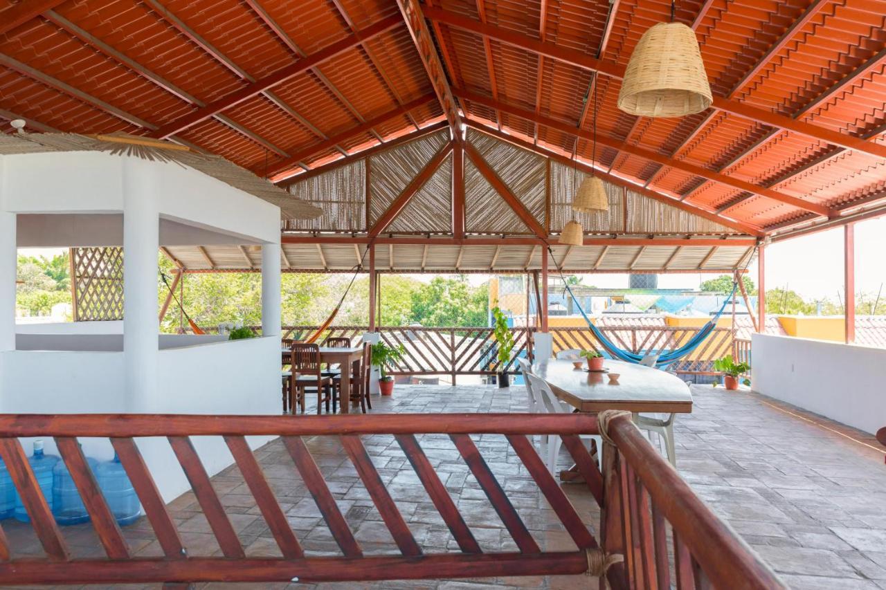 Terraza Dzahui H Hostel Puerto Escondido  Luaran gambar